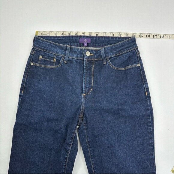 NYDJ Women's Dark Wash Mid-Rise Skinny Fit Denim Jeans 6/W28.25/L27.5 - Picture 8 of 11